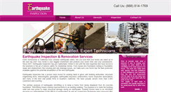 Desktop Screenshot of earthquakeinspection.org